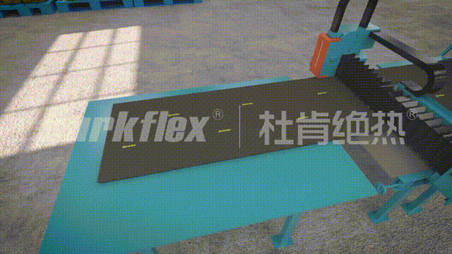 ▲米乐YY易游绝热橡塑保温风管整片式密封施工手艺